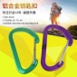 高品质户外多功能登山水壶扣 D型铝合金钥匙扣 爬山钩钢丝快挂扣